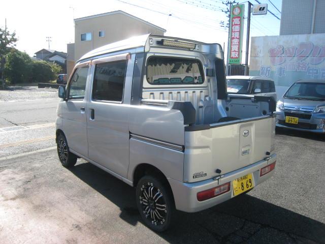 ハイゼットカーゴ デッキバン 4WD リフトアップ 15インチアルミ アトレーW用ヘッドライト 社外キーレス車検令和8年3月(8枚目)