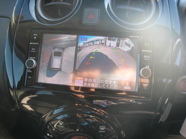 ノート Ｘ　ＦＯＵＲ　スマートセーフティエディション　４ＷＤ　純正メモリーナビ　ＢＴ　ＤＶＤ再生　アラウンドビューモニター　ＥＴＣ　スマートキー　プッシュスタートシステム　エンジンスターター　前後ルームミラー型ドラレコ（12枚目）