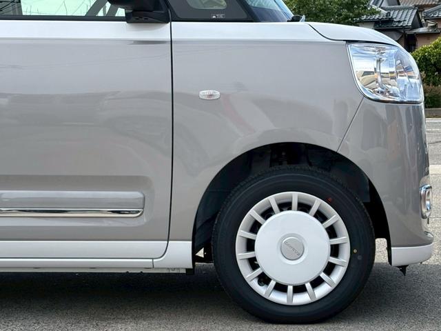ムーヴキャンバス ストライプスＧ　届出済未使用車　両側電動スライドドア　スマートアシスト　前席シートヒーター　オートエアコン　ＬＥＤヘッド／フォグ　オートライト　電動格納ドアミラー　アイドリングストップ　スマートキー（14枚目）