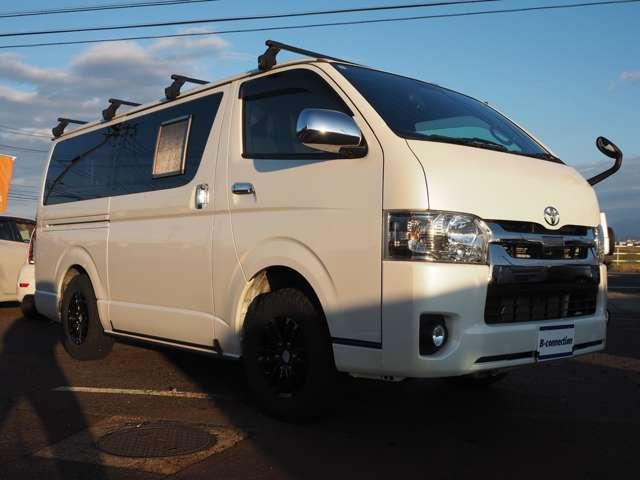 ハイエースバン スーパーGL ダークプライムII FOESエスパシオesキャンピング仕様 DT 4WD 社外フリップダウンモニター 衝突回避 車線逸脱 オートハイビーム ストラーダSDナビ BT フルセグ Bカメラ ブロックタイヤ LEDヘッドライト(28枚目)