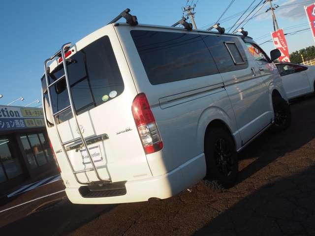ハイエースバン スーパーGL ダークプライムII FOESエスパシオesキャンピング仕様 DT 4WD 社外フリップダウンモニター 衝突回避 車線逸脱 オートハイビーム ストラーダSDナビ BT フルセグ Bカメラ ブロックタイヤ LEDヘッドライト(32枚目)