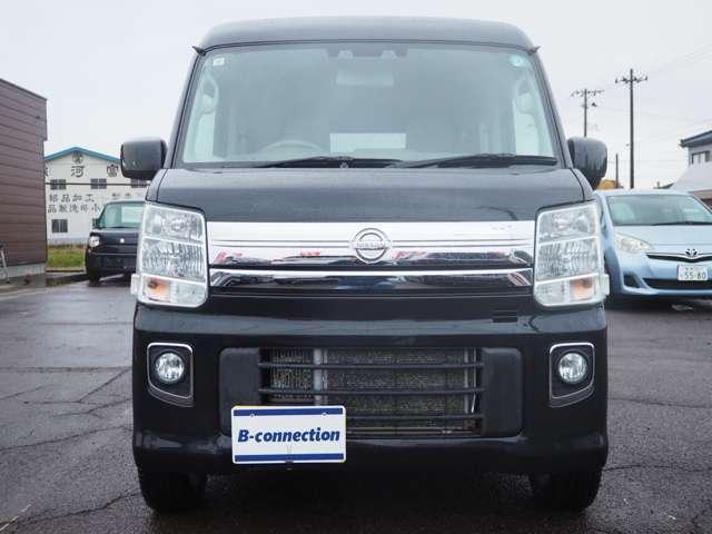 NV100クリッパーリオ E 4WD HR ターボ 衝突回避 障害物検知 車線逸脱 社外ナビ BT接続 地デジ 片側パワスラ HIDヘッドライト フォグランプ オートライト 純正14インチAW ベンチシート D席シートヒーター(8枚目)