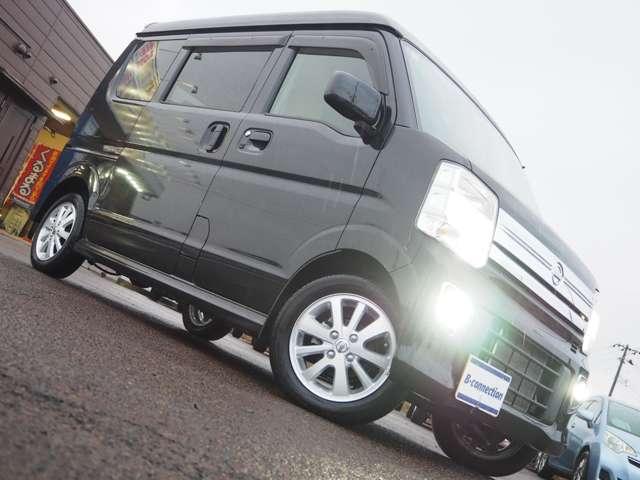 NV100クリッパーリオ E 4WD HR ターボ 衝突回避 障害物検知 車線逸脱 社外ナビ BT接続 地デジ 片側パワスラ HIDヘッドライト フォグランプ オートライト 純正14インチAW ベンチシート D席シートヒーター(10枚目)