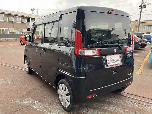 スペーシア X 検2年 スマートキー プッシュスタート ベンチシート アイドリングストップ 片側電動スライドドア オートエアコン ナビ フルフラットシート(13枚目)