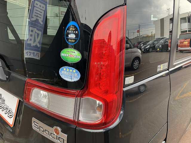 スペーシア X 検2年 スマートキー プッシュスタート ベンチシート アイドリングストップ 片側電動スライドドア オートエアコン ナビ フルフラットシート(46枚目)