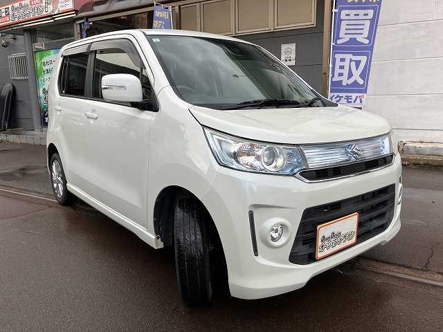 ワゴンＲスティングレー Ｘ　検８年２月　４ＷＤ　プッシュスタート　スマートキー　社外ナビ　ＴＶ　バックカメラ　前席シートヒーター　ベンチシート　オートエアコン　アルミホイール　オートライト（8枚目）