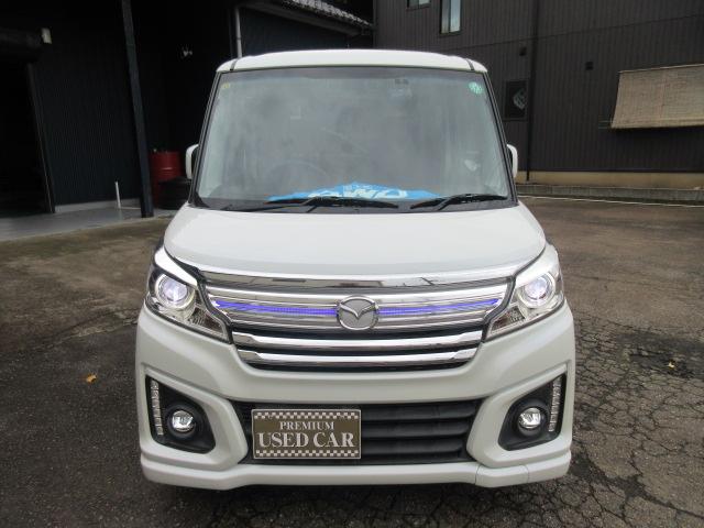 フレアワゴンカスタムスタイル ＸＳ　ターボ　関東仕入　禁煙車　両側パワースライド　アルパインＳＤナビ　フルセグＴＶ　Ｂｌｕｅｔｏｏｔｈ　Ｂカメラ　前後ドラレコ　衝突被害軽減　車線逸脱警報　ＨＩＤライト　ＦＯＧランプ　シートヒーター　スマートキー（2枚目）