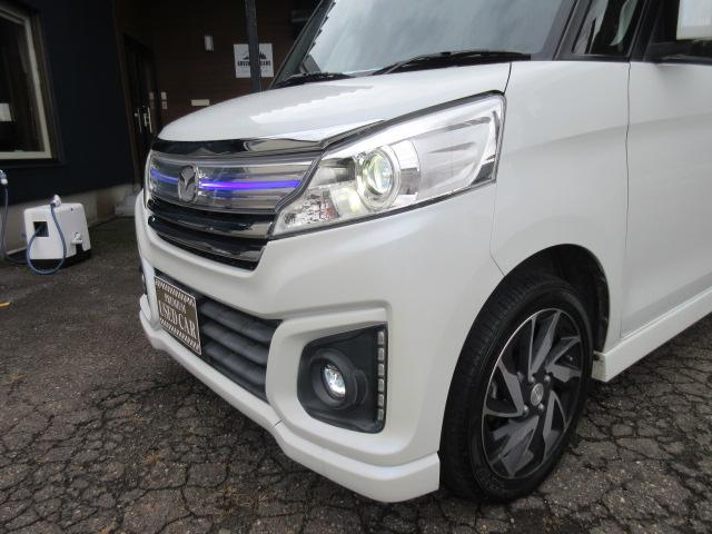 フレアワゴンカスタムスタイル ＸＳ　ターボ　関東仕入　禁煙車　両側パワースライド　アルパインＳＤナビ　フルセグＴＶ　Ｂｌｕｅｔｏｏｔｈ　Ｂカメラ　前後ドラレコ　衝突被害軽減　車線逸脱警報　ＨＩＤライト　ＦＯＧランプ　シートヒーター　スマートキー（7枚目）