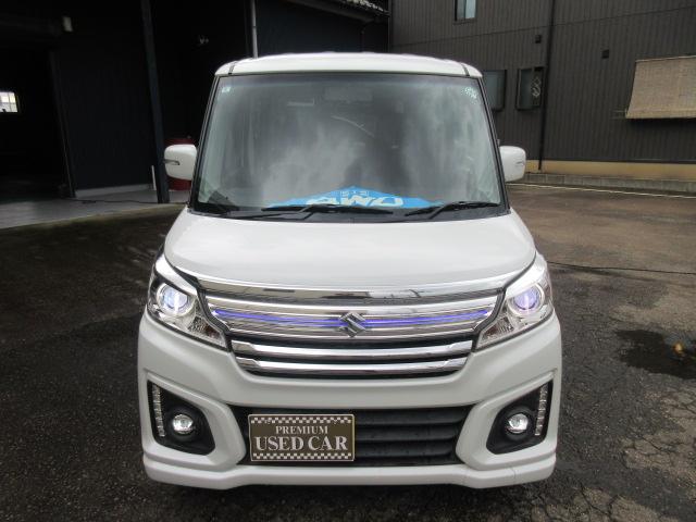 スペーシアカスタム XSターボ 4WD ターボ 両側パワースライド SDナビ フルセグTV Bluetooth HIDライト FOGランプ クルーズコントロール ステアリングスイッチ(2枚目)