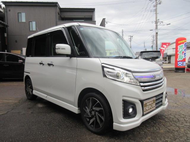 スペーシアカスタム XSターボ 4WD ターボ 両側パワースライド SDナビ フルセグTV Bluetooth HIDライト FOGランプ クルーズコントロール ステアリングスイッチ(3枚目)