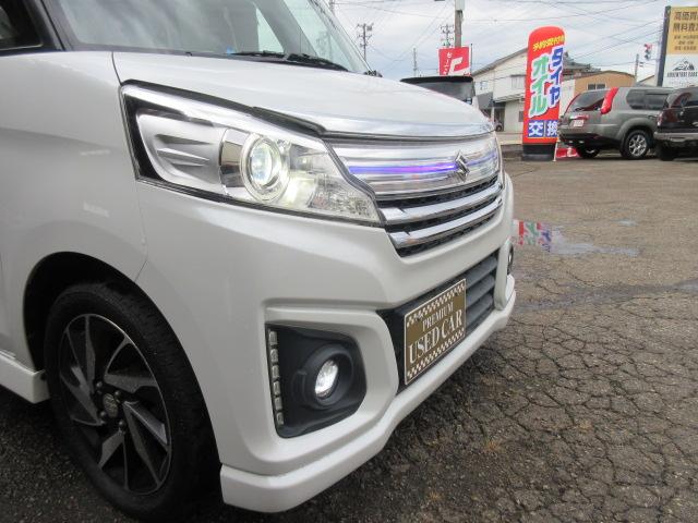 スペーシアカスタム XSターボ 4WD ターボ 両側パワースライド SDナビ フルセグTV Bluetooth HIDライト FOGランプ クルーズコントロール ステアリングスイッチ(9枚目)