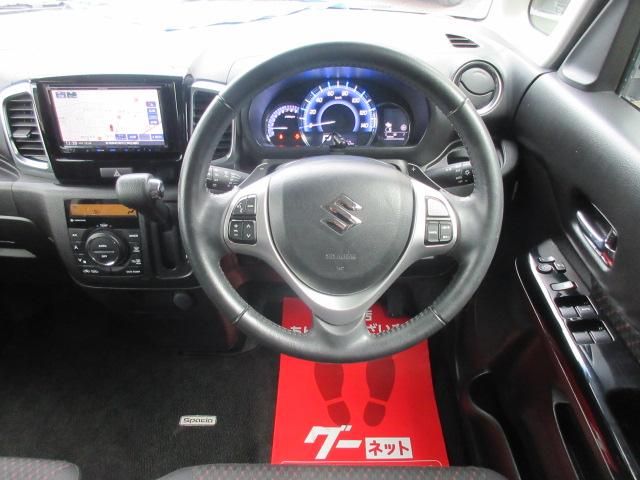 スペーシアカスタム XSターボ 4WD ターボ 両側パワースライド SDナビ フルセグTV Bluetooth HIDライト FOGランプ クルーズコントロール ステアリングスイッチ(13枚目)