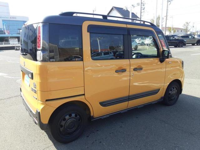 スペーシアギア ハイブリッドＸＺターボ　新品タイヤ／保証書／社外　８インチ　ＳＤナビ／衝突安全装置／両側電動スライドドア／シートヒーター　前席／車線逸脱防止支援システム／ドライブレコーダー　純正／ヘッドランプ　ＬＥＤ／ＵＳＢジャック　ＥＴＣ（3枚目）