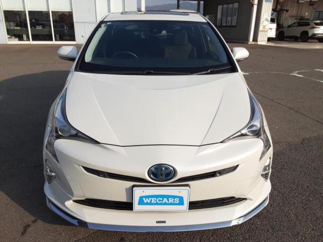 プリウス Sセーフティプラス 新品タイヤ/サンルーフ/純正エアロ/保証書/社外 SDナビ/衝突安全装置/車線逸脱防止支援システム/ヘッドランプ LED/Bluetooth接続/ETC/EBD付ABS/横滑り防止装置 フルエアロ(34枚目)