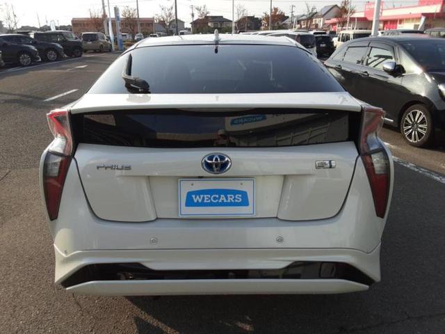 プリウス Sセーフティプラス 新品タイヤ/サンルーフ/純正エアロ/保証書/社外 SDナビ/衝突安全装置/車線逸脱防止支援システム/ヘッドランプ LED/Bluetooth接続/ETC/EBD付ABS/横滑り防止装置 フルエアロ(35枚目)