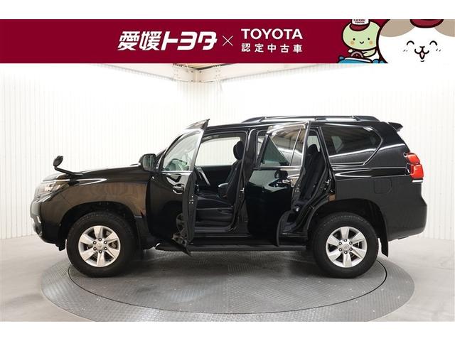 ランドクルーザープラド ＴＸ　４ＷＤ　フルセグ　メモリーナビ　ＤＶＤ再生　後席モニター　バックカメラ　衝突被害軽減システム　ＥＴＣ　ドラレコ　ＬＥＤヘッドランプ　乗車定員７人　３列シート　記録簿　ディーゼル（3枚目）