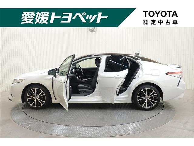 カムリ WSレザーパッケージ 革シート フルセグ メモリーナビ DVD再生 バックカメラ 衝突被害軽減システム ETC ドラレコ LEDヘッドランプ 記録簿(3枚目)