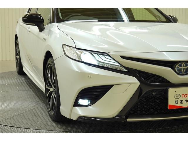 カムリ WSレザーパッケージ 革シート フルセグ メモリーナビ DVD再生 バックカメラ 衝突被害軽減システム ETC ドラレコ LEDヘッドランプ 記録簿(38枚目)