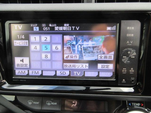 アクア S SDナビ/フルセグTV/ETC/CD/DVDビデオ再生・バックカメラ・スマートキ・革調シートカバー・15AW・オークション評価4点(5枚目)