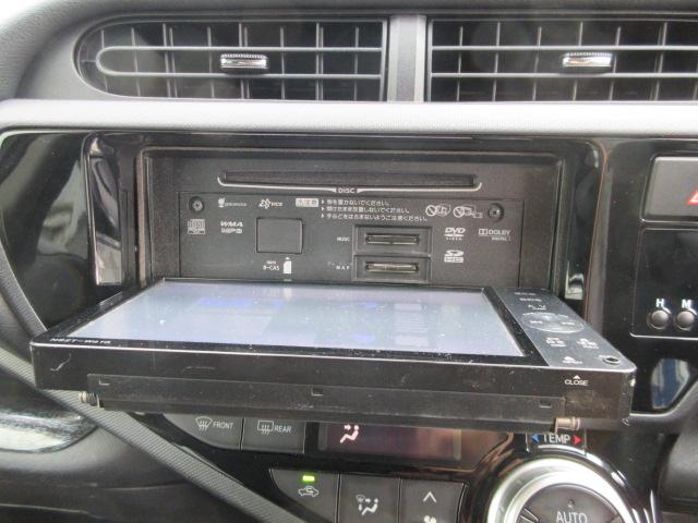 アクア S SDナビ/フルセグTV/ETC/CD/DVDビデオ再生・バックカメラ・スマートキ・革調シートカバー・15AW・オークション評価4点(6枚目)