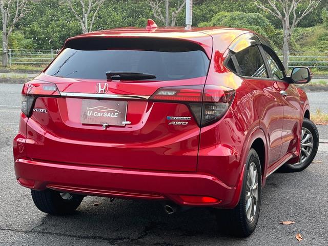 ヴェゼル ハイブリッドＺ・ホンダセンシング　４ＷＤ　Ｂｌｕｅｔｏｏｔｈ対応ナビ　バックカメラ　ミュージックサーバー　社外１６ＡＷ　スタッドレスタイヤ　ハーフレザーシート　シートヒーター（33枚目）