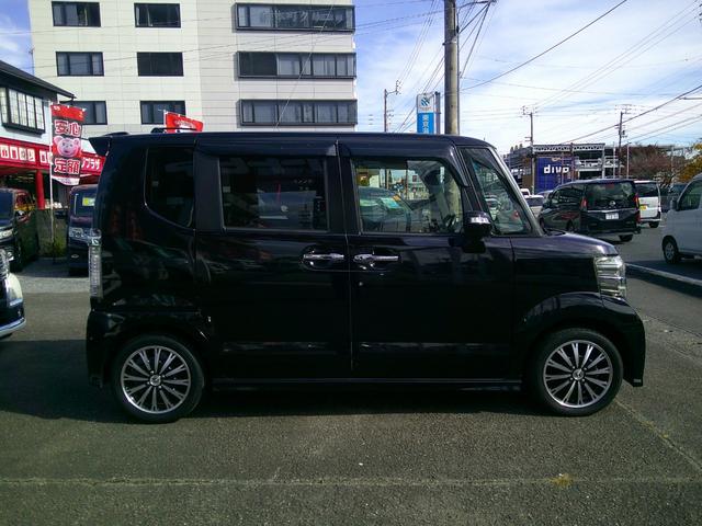 Ｎ－ＢＯＸカスタム Ｇ・ターボＡパッケージ　あんしんパッケージ　両側パワースライド　スマートキー　ＥＴＣ　社外ＳＤナビ　フルセグ　ブルートゥース　バックカメラ　サイドカーテンエアバック　純正アルミ　パドルシフト　オートクルーズ　１年保証（7枚目）