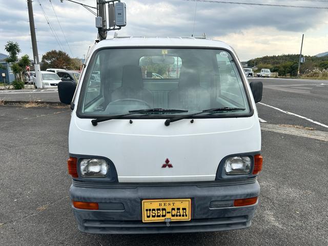 ミニキャブトラック 4速マニュアルミッション エアコン無 パワステ無 パワーウインドウ無 タイミングベルト交換済み(2枚目)