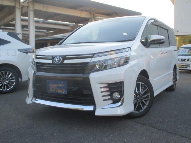 ヴォクシー ZS 両側電動スライドドア オートライト LEDヘッドライト フォグランプ フリップダウンモニター ETC バックモニター 社外ナビ スマートキー プッシュスタート チルトステアリング シートアジャスター(7枚目)