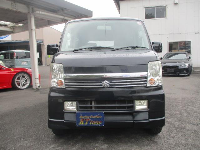 エブリイワゴン PZターボ 社外HDDナビ ワンセグTV CD・DVD再生 キーレスエントリー チルトステアリング ヘッドライトレベライザー オートエアコン 電動格納ミラー フォグランプ 左側電動スライドドア ABS(2枚目)