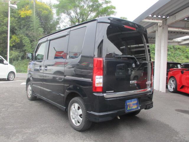 エブリイワゴン PZターボ 社外HDDナビ ワンセグTV CD・DVD再生 キーレスエントリー チルトステアリング ヘッドライトレベライザー オートエアコン 電動格納ミラー フォグランプ 左側電動スライドドア ABS(4枚目)