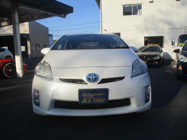 プリウス S 純正HDDナビ CD/DVD再生 Bluetooth バックカメラ プッシュスタート スマートキー ETC ステアリングスイッチ チルトステアリング シートアジャスター ウィンカー付き電動格納ミラー(2枚目)