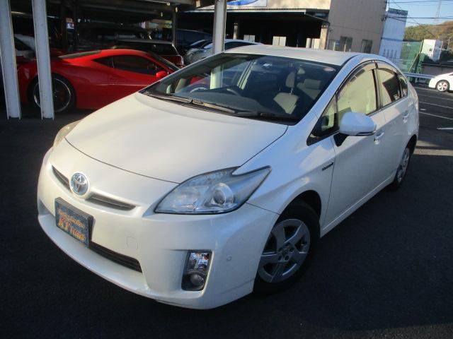 プリウス S 純正HDDナビ CD/DVD再生 Bluetooth バックカメラ プッシュスタート スマートキー ETC ステアリングスイッチ チルトステアリング シートアジャスター ウィンカー付き電動格納ミラー(38枚目)