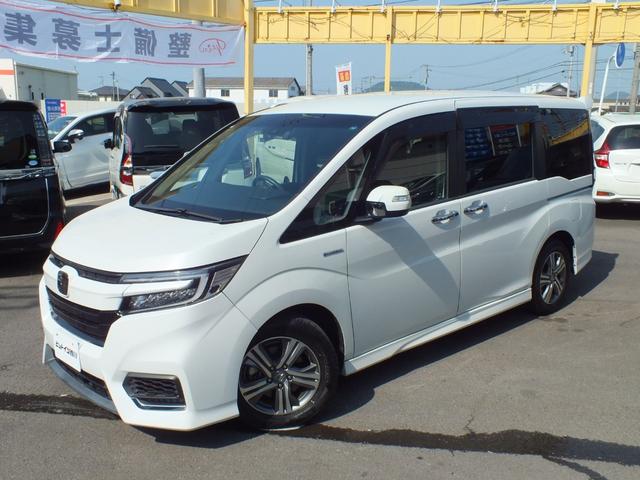 ステップワゴンスパーダ スパーダハイブリッド　Ｇ・ＥＸ　ホンダセンシング　ハイブリッド車　７人乗り　ホンダセンシング　両側自動スライドドアー　純正ワイドナビ　フルセグＴＶ　ブルートゥース　バックカメラ　クルーズコントロール　純正１６インチアルミ　ＥＴＣ　ＬＥＤヘッドライト（4枚目）
