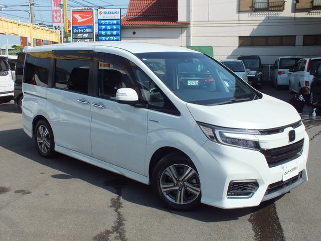 ステップワゴンスパーダ スパーダハイブリッド　Ｇ・ＥＸ　ホンダセンシング　ハイブリッド車　７人乗り　ホンダセンシング　両側自動スライドドアー　純正ワイドナビ　フルセグＴＶ　ブルートゥース　バックカメラ　クルーズコントロール　純正１６インチアルミ　ＥＴＣ　ＬＥＤヘッドライト（10枚目）