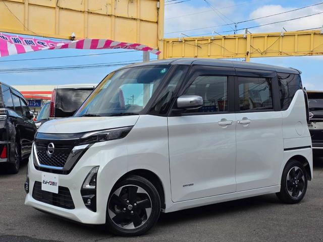 ルークス ハイウェイスター　Ｘ　プロパイロットエディション　両側自動ドアー　アラウンドビューモニター　プロパイロット　エマージェンシーブレーキ　サーキュレーター付き　アイドリングストップ　スマートキー２個　ＬＥＤライト＆フォグランプ　電動サイドブレーキ（3枚目）