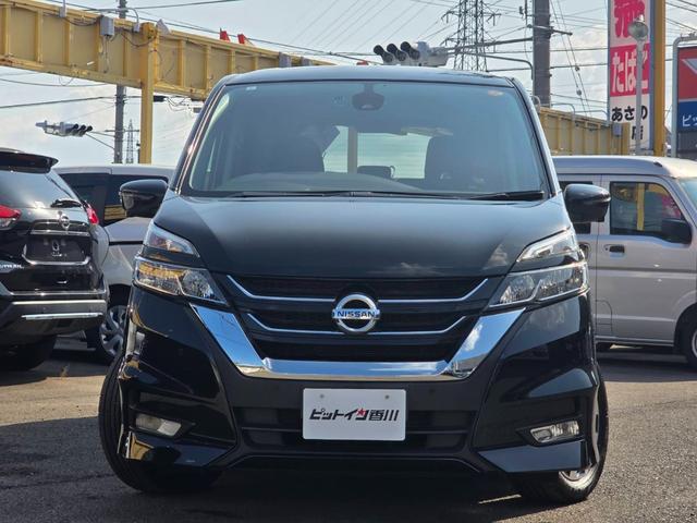 セレナ ハイウェイスター デジタルインナーミラー 純正9インチナビ 両側自動ドア フルセグTV アラウンドビューモニター ブルートゥース  10インチ後席用モニター 電動サイドブレーキ 純正16インチアルミ スマートキー2個(4枚目)