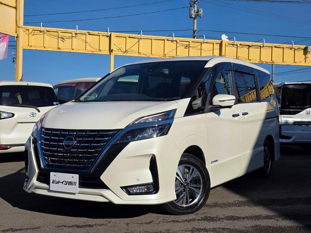 セレナ e-パワー ハイウェイスターV 後期型モデル プロパイロット 7人乗り 両側自動ドアー エマージェンシーブレーキ 純正ナビ フルセグTV 全方位カメラ ブルートゥース ETC付 スマートキー2個 デジタルインナーミラー LEDライト(2枚目)