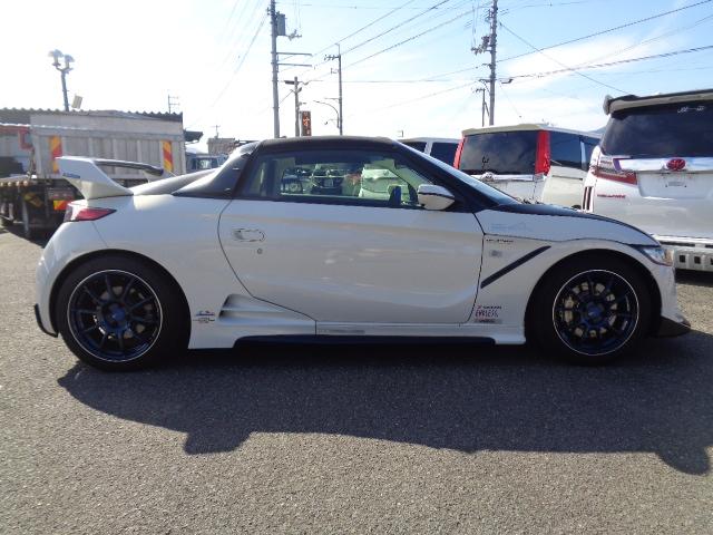 Ｓ６６０ α　クスコ前後タワーバー　アドバン１５アルミ　車高調　ＨＫＳマフラー　ＨＫＳタービン　Ｄｅｆｉ追加メーター　クスコＬＳＤ　Ｍ＆Ｍホンダピロロアアーム公認書類　ＣＰＵ改造　社外エアロ　内装アルカンターラ張替（6枚目）
