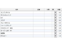 当社整備士がチェックし、安全に乗っていただけるよう整備済みとなっております。交換部品一覧をご覧下さい。 3