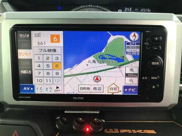 GターボSAII 両側パワスラ 社外ナビ スマートキー プッシュスタート ETC ターボ LEDヘッドライト オートライト オートエアコン 純正アルミ(26枚目)