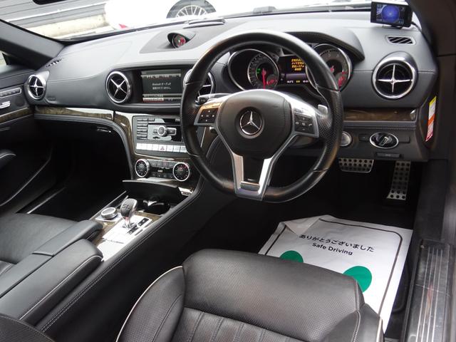 SL SL350 マジックスカイルーフ ロワリングキット 純正ナビ バックカメラ ETC ドラレコ 黒革パワーシート(9枚目)