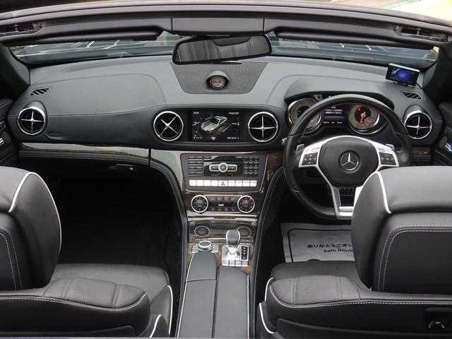 SL SL350 マジックスカイルーフ ロワリングキット 純正ナビ バックカメラ ETC ドラレコ 黒革パワーシート(11枚目)