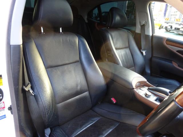 LS LS460 バージョンC エアサスキット TRDマフラー 21インチアルミ(純正マフラー・ホイール有)サンルーフ 黒革パワーシート 純正ナビ ドラレコ ビルトインETC パワートランク(6枚目)