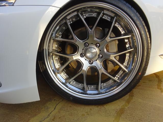 LS LS460 バージョンC エアサスキット TRDマフラー 21インチアルミ(純正マフラー・ホイール有)サンルーフ 黒革パワーシート 純正ナビ ドラレコ ビルトインETC パワートランク(28枚目)