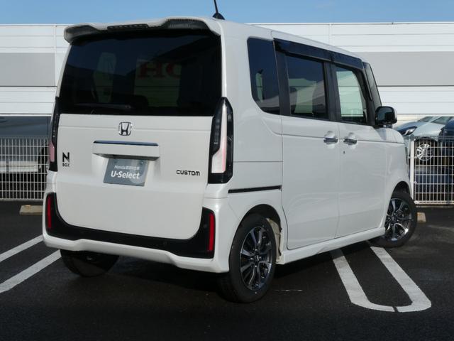 Ｎ－ＢＯＸカスタム ベースグレード　当店社用車禁煙両側電動スライドドア８インチメモリーナビフルセグＴＶバックカメラ前後パーキングセンサーサイドエアバックＥＴＣ車載器スマートキーＬＥＤヘッドライト（10枚目）