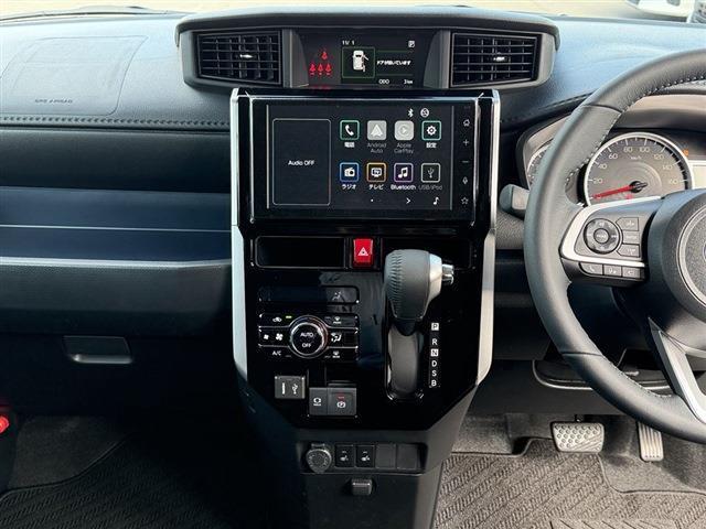 ルーミー カスタムG 純正9インチディスプレイオーディオ TV Bluetooth 全周囲カメラ 両側パワースライドドア LEDヘッドライト/フォグ クリアランスソナー レーダークルーズコントロール 純正14インチAW(17枚目)