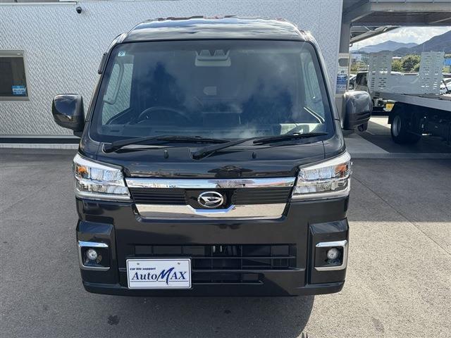 ハイゼットトラック ジャンボエクストラ 4WD AT 純正9インチディスプレイオーディオ Bluetooth バックカメラ ETC LEDヘッドライト/フォグ スモーク3面 レザー調シートカバー ブラックホイールキャップ クリアランスソナー(4枚目)