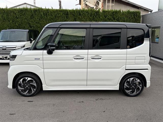 スペーシアカスタム ハイブリッドGS 社外7インチナビ Bluetooth バックカメラ LEDヘッドライト LEDフォグ ETC 両側パワースライドドア シートヒーター クリアランスソナー ステアリングスイッチ フロアマット(3枚目)