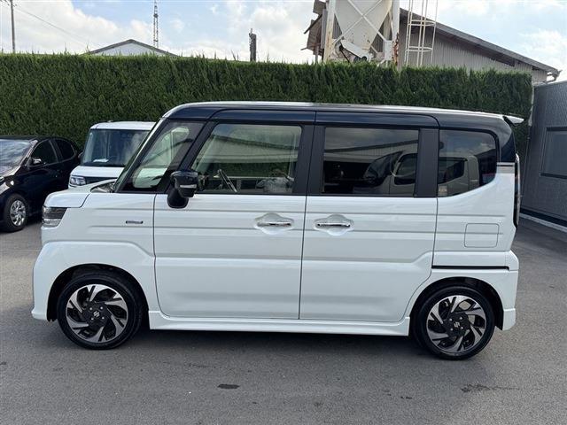 スペーシアカスタム ハイブリッドXS 社外7インチナビ Bluetooth バックカメラ LEDヘッドライト LEDフォグ ETC 両側パワースライドドア シートヒーター クリアランスソナー ステアリングスイッチ フロアマット(3枚目)