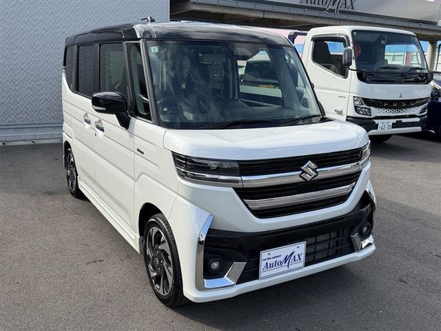 スペーシアカスタム ハイブリッドXS 社外7インチナビ Bluetooth バックカメラ LEDヘッドライト LEDフォグ ETC 両側パワースライドドア シートヒーター クリアランスソナー ステアリングスイッチ フロアマット(6枚目)